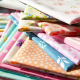 flic-flac 50pcs 8 x 8 inches (20cmx20cm) Cotton Fabric Squares Quilting Sewing Floral Precut Fabric Square Sheets for Craft Patc