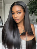 7X5 HD Lace Glueless Wigs Human Hair Pre Plucked Pre Cut Pre Bleached Knots,Wear and Go Glueless Wigs,Straight Lace Front Closur