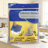 Repoca Cellulose Sponge Absorbent Cleaning Cloth, Multicolor, Reusable, MultiUse, Pack of 3