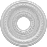 Ekena Millwork 13OD x 3 1/2ID x 3/4P Cole Thermoformed PVC Ceiling Medallion (Fits Canopies up to 4 1/4), UltraCover Satin Smoke