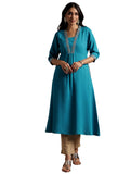 Libas Women'S Silk Regular Kurta (29189O_Blue