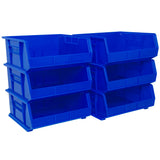 Akro-Mils 30250 AkroBins Plastic Storage Bins, Space-Saving Stackable Bins for Garage, Pantry, Craft Organization, 15-Inch x 16-