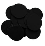 Playfully Ever After 4 Inch 15pc Black Felt Circle Stickers