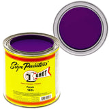 1 Shot Lettering Enamel Paint, Professional Pinstriping and Lettering Paint 8 OUNCE CAN- 1/2 PINT 162L/8Z (162L- Purple)