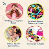 B. Toys - Pop Arty! 150 Pcs- Jewlery Making Kit- Creative Pop Snap Bead Set For Kids -Diy Craft Jewelry Making Kit -Necklaces, R