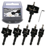 Vearter Bi-Metal Hole Saw Kit 6PCS, 16-40mm M42 Bimetal Saw Set, Thin Wall Cobalt Drill Hole Cutter with Arbors for Wood, Sheet