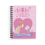 Plan To Gift Gift For Mom Spiral Wiro Unruled Blank Pages Notebook Diary Journal Drawing Book SizeA5(6X9 Inches) (Gift For Mom)