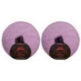 JubileeYarn Mohair Elixir Yarn - 50g/Skein Baby Wool Blend - Purple People Eater - 2 Balls
