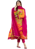 Gosriki Women'S Rayon Viscose Straight Printed Kurta With Pant & Dupatta (Rubicon Multi-Gs_Xl_Multicolor_X-Large),Multicolour,,B0F38HWM3D
