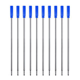Blue Ink Refills (10pcs), Replaceable Pens Refills, 1mm Medium Tip - Blue