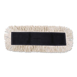 Boardwalk 1636 Disposable Dust Mop Head w/Sewn Center Fringe, Cotton/Synthetic, 36w x 5d, White