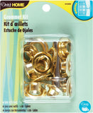 Dritz Home 44388 Grommet Kit, 10 Sets with Tools, 7/16Inch, Brass
