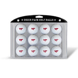 Team Golf NCAA Virginia Tech Hokies Golf Balls, 12 Pack Dozen Regulation Size Golf Balls, 12 Pack, Full Color Durable Team Impri