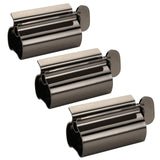 Toothpaste Squeezer - Metal Tube Squeezer Stainless Steel Tube Wringer UDQYQ Toothpaste seat Holder Stand 3 Pack (Black)