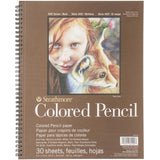 Strathmore Colored Pencil Spiral Paper Pad 9X12-30 Sheets -62477900, White