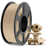 TECBEARS Wood Filament PLA, Neatly Wound 3D Printer Filament 1.75 mm, 3D Printing Filament Wood, Dimensional Accuracy +/- 0.03mm