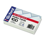 Oxford 2035 3 X 5 White Grid Ruled Index Cards 100 Count