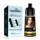 Herbishh Hair Color Shampoo For Gray Hair - Black Hair Dye Shampoo 3 In 1 - Tinte Champu Para Canas Mujer - Hair Color Shampoo F