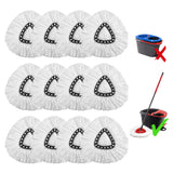 12 Pack Mop Heads Replacements, EasyWring Mop Head Refills for Ocedar Mop Systems, Microfiber Swivel Mop Replace Heads, Deep Cle