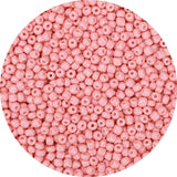 GAGANIU 2000pcs Candy Pink Glass Seed Beads, Colorful Tiny 4mm Beads for Jewelry Making, Beading Supplies.