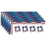 All Around the Board Trimmer, Stars & Stripes, 43 per Pack, 6 Packs