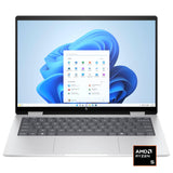 HP - Envy 2-in-1 14 Wide Ultra XGA Touch-Screen Laptop - AMD Ryzen 5-16GB Memory - 512GB SSD - Glacier Silver Windows AI: Copilo