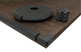KidKusion Table Cushion | Made in USA | 12 Feet + 4 Corners | Black | Baby Proof Furniture Edge and Corner Guards