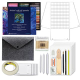 BERRYCANVAS Artists' Soft Oil Pastels Premium Set of 48 + Kits