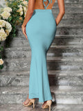 Sugathari Traditional Sea Green Micro Fiber Solid Saree Shapewear For Women (Sw Fishcut Sea L)