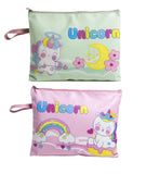 Jiada Pack Of 2 A4 Zipper Folder Case | Unicorn Theme