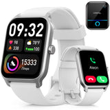 Smart Watches for Women Men, 1.85HD Touchscreen Fitness Tracker with Call & Message Alerts, 24/7 Heart Rate/Sleep Monitor,10