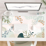 Colorful Star Large Mouse Pad, Green Pink Waterproof Desk Mat, Abstract Boho Double Sided Computer Gaming Mouse Pad, XXL Full De