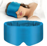 100% Natural Silk Eye Mask for Women Men, Soft Pressureless Cooling Blackout Eye Covers for Sleeping, Large Size Sleep Mask fits