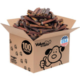 ValueBull USA Collagen Sticks for Dogs, 6 Inch Super Jumbo Chews, Natural Long-Lasting Dog Treats, 100 Count Bulk Pack - Promote