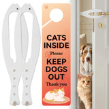 TGIOW Cat Door Latch, Cat Door Stopper Keep Open 2.5-6, 2 Pcs, White