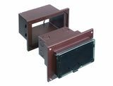 Arlington DHB1BRC1 Low Profile IN BOX Electrical Box with Adapter Sleeve for New Brick Construction, 1Gang, Horizontal, Clear