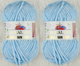 Himalaya Dolphin Baby Yarn Knitting Yarn 2 Skeins 264 Yards 2x100gram Super Bulky Baby Blanket Yarn (80306)