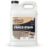 #1 Deck Premium Wood Fence Stain and Sealer SemiTransparent Fence Sealer Cedar, 2.5 Gallon