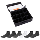 Supersox Cotton MenS 3 Pairs Sports Ankle Length SocksHalf Terry Cushioned,Anti Odour&Anti Bacterial For Sneaker&Running Worko