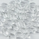 YUEXIGO 200pcs 3x5mm Teardrop Crystal Glass Beads for Jewelry Making, Faceted Vertical Hole Teardrop Glass Spacer Beads for Wind