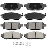 AUTOMUTO D905 & D888 Ceramic Brake Pads Kits, Front Rear 8pcs Brake Pads Set fit For Infiniti EX35,EX37,FX35,FX37,FX45,G25,G35,G