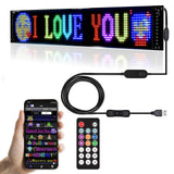 Programmable LED Signs,Flexible Scrolling LED Display,Bluetooth APP Control,Edit Text, Graffiti,Animations,for Car,Bar,Store (23