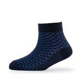 Young Wings MenS_Socks Navy Colour Cotton Fabric Solid Free Size Ankle Length Casuals & Formals Wear Socks Pack Of 1 2301M1Bl