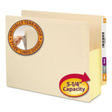 Smead 75174 5 1/4Inch Exp End Tab File Pockets with Tyvek Letter Manila 10/Box