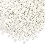 5000pcs White Clay Beads Polymer Clay Heishi Flat Round Spacer Beads for Bracelets Earring Necklace Making DIY Handmade Craft, 6