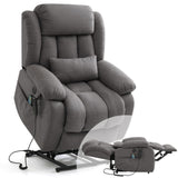 Infinite Position Lay Flat Lift Recliner Chair for Adults, Dual Motor Power Lift Chair for Elderly with Massage & Heating, USB P