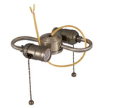 B&P Lamp 2Light S Type Cluster Body with Pull Chain Sockets