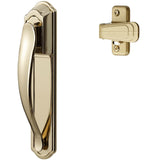 Ideal Security DX Pull Handle Replacement Set for Storm Door and Screen Door, Bright Brass