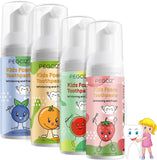 Foam Toothpaste Kids, Kids Foam Toothpaste, Toddler Toothpaste with Low Fluoride for U Shaped Toothbrush, Children Oral Cleaning
