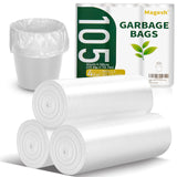 Magesh 4 Gallon Trash Bag Strong, Leakage-Free, Small Garbage Bags Unscented Thick for Bathroom, Office, Kitchen Small Trash Can